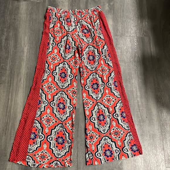 ANTHROPOLOGIE Lilka Printed Palazzo Wide Leg Pants - Picture 3 of 8
